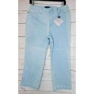 BandolinoBlu Vintage Color Size 8 White Wash Stretch Denim Cotton Jeans